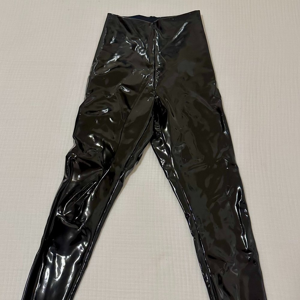Commando Control Black Patent Leather Leggings Si… - image 3